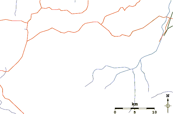 Roads and rivers around Okataina