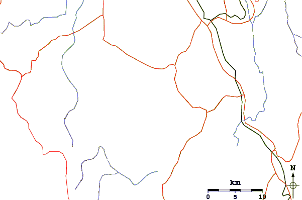 Roads and rivers around Ol Doinyo Eburru