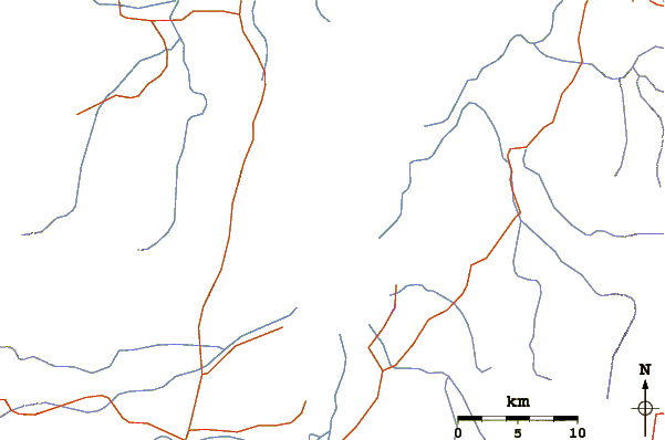 Roads and rivers around Ol Kokwe