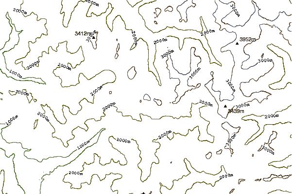 Mountain peaks around Olan (mountain)