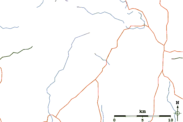 Roads and rivers around Old Man of Coniston