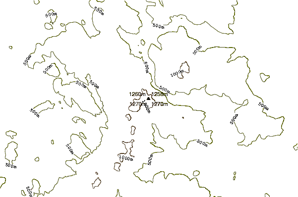 Mountain peaks around Old Speck Mountain