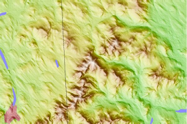 Surf breaks located close to Old Speck Mountain