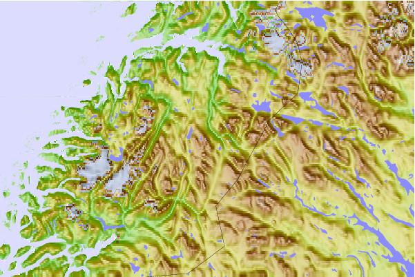 Surf breaks located close to Ølfjellet