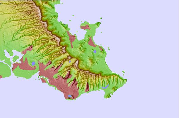 Surf breaks located close to Olomana (mountain)