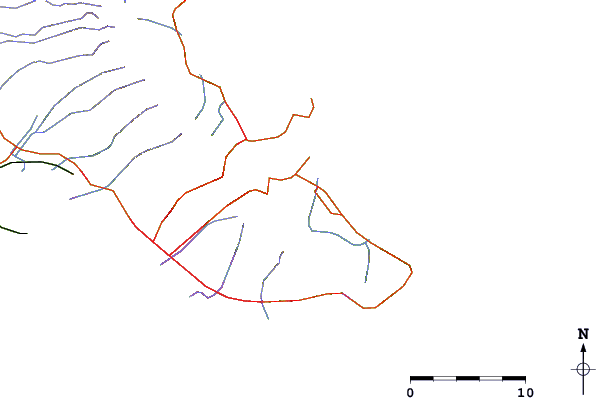 Roads and rivers around Olomana (mountain)