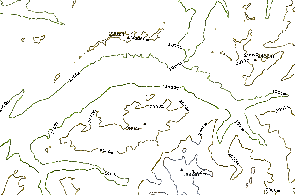 Mountain peaks around Oltschiburg