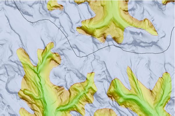 Surf breaks located close to Omega Peak