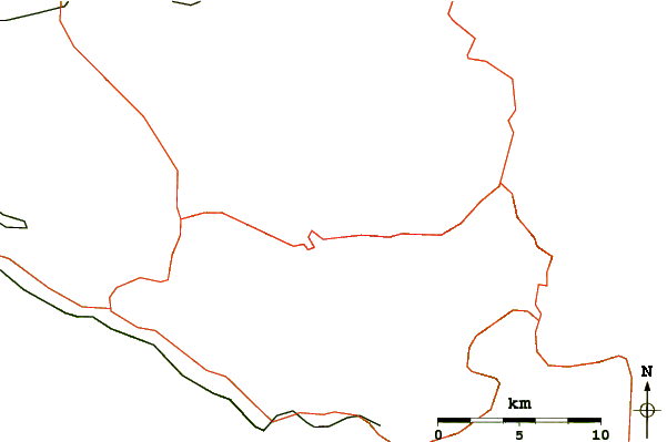 Roads and rivers around Orjen
