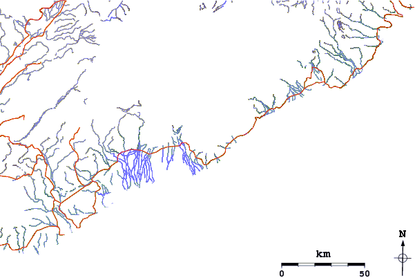 Roads and rivers around Öræfajökull