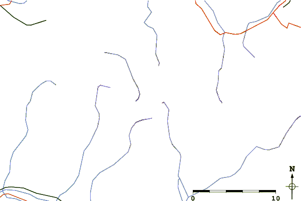 Roads and rivers around Ostry Rohac