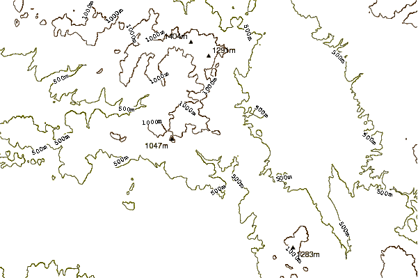 Mountain peaks around Othry