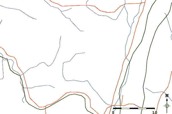 Roads and rivers around Overlook Mountain