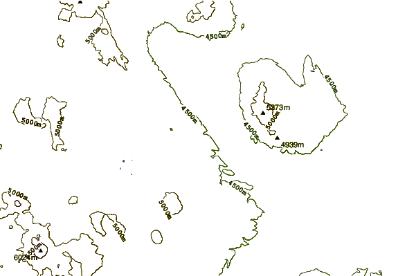 Mountain peaks around Pacana Caldera