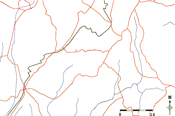 Roads and rivers around Pacaya