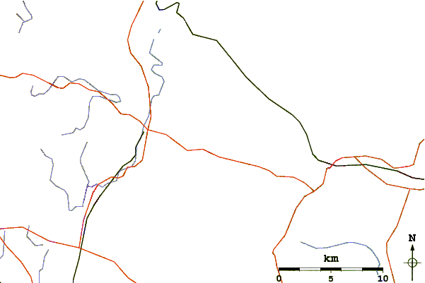 Roads and rivers around Pack Monadnock