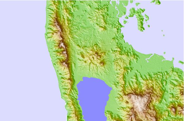 Surf breaks located close to Paco (volcano)