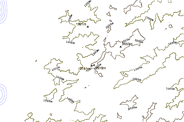 Mountain peaks around Paglia Orba