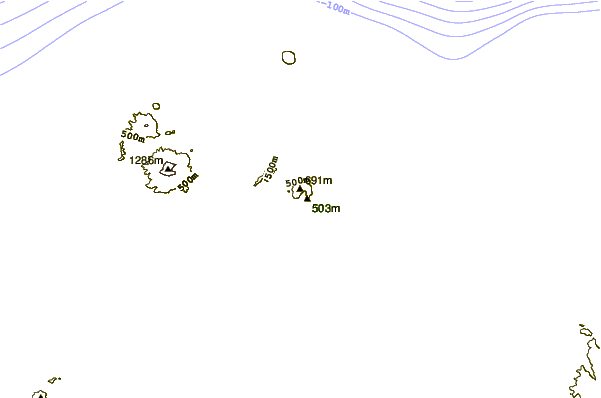 Mountain peaks around Pago (volcano)