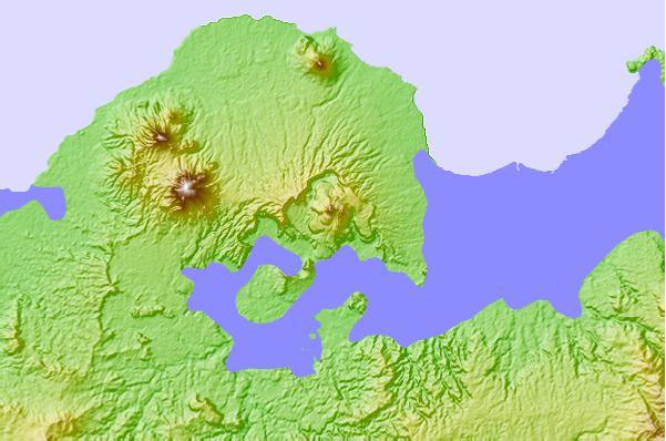 Surf breaks located close to Pago (volcano)