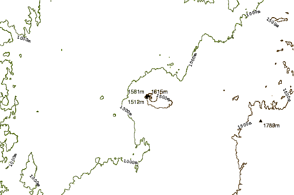 Mountain peaks around Paka (volcano)