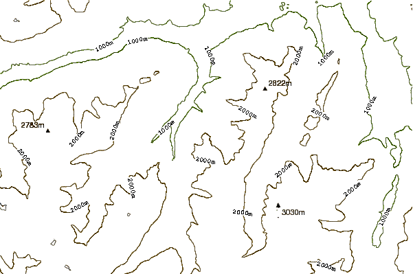 Mountain peaks around Pala da Tgiern