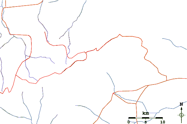 Roads and rivers around Palni Hills