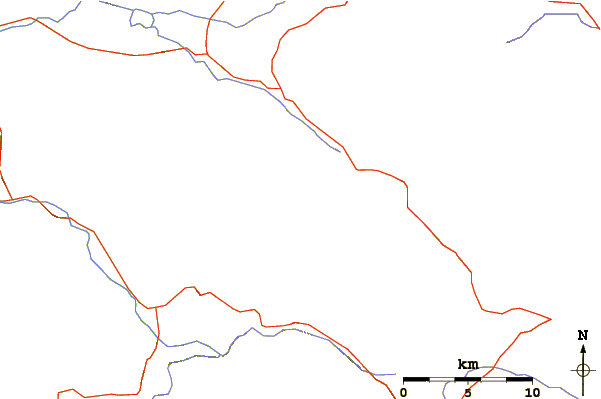 Roads and rivers around Palomar Mountain