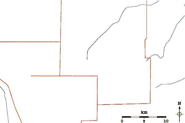 Roads and rivers around Panorama Point in Nebraska