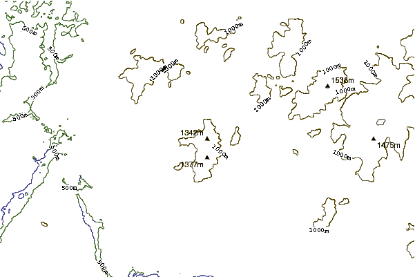 Mountain peaks around Panther Peak (New York)