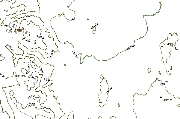 Mountain peaks around Panum Crater