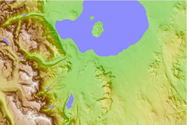 Surf breaks located close to Panum Crater