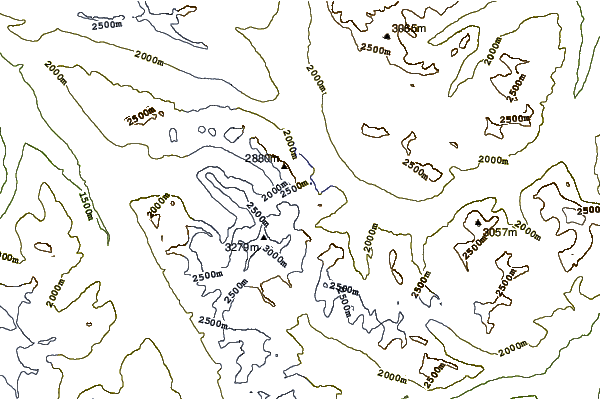 Mountain peaks around Paragon Peak