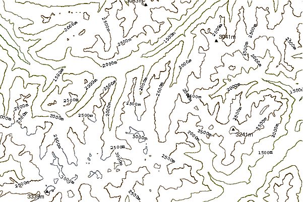 Mountain peaks around Paraid Naira