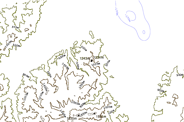 Mountain peaks around Parapara Peak