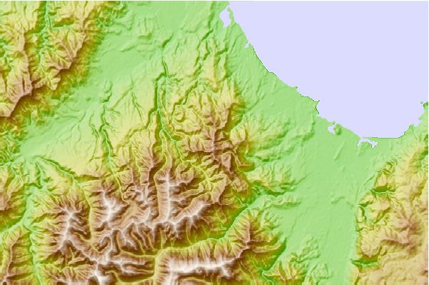 Surf breaks located close to Parapara Peak