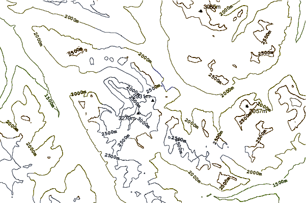 Mountain peaks around Parapet Peak