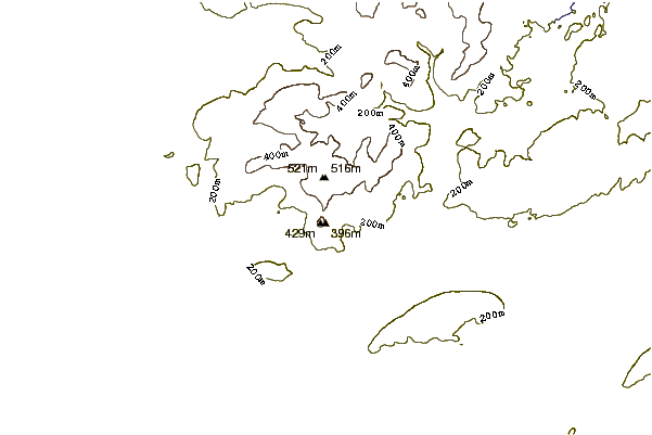 Mountain peaks around Parlick