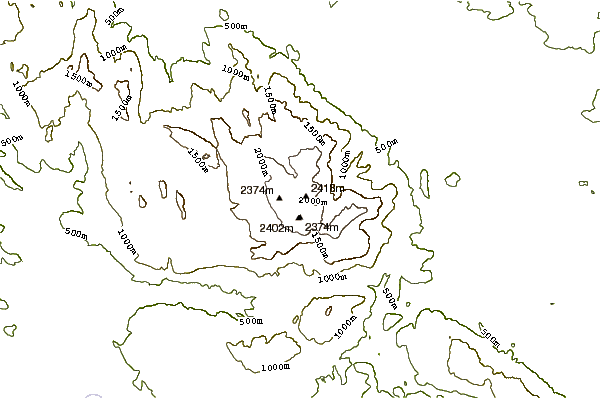 Mountain peaks around Parnassus