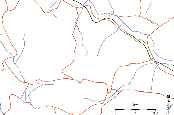 Roads and rivers around Parnassus