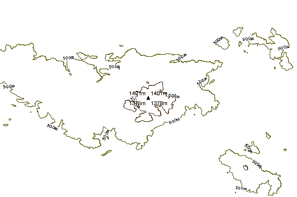 Mountain peaks around Parnitha