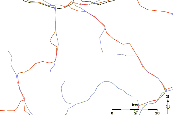 Roads and rivers around Paternkofel