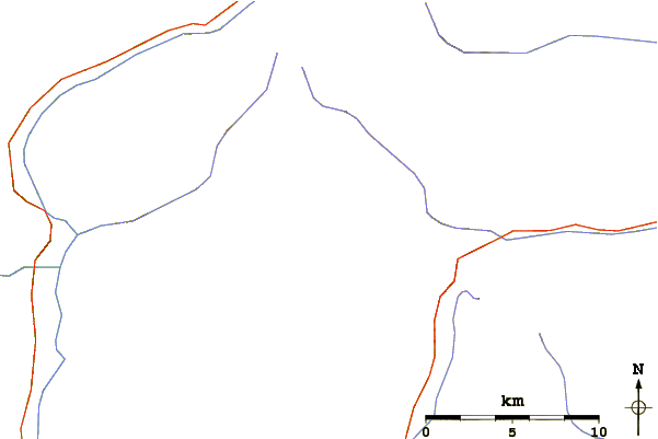 Roads and rivers around Patscher Spitze