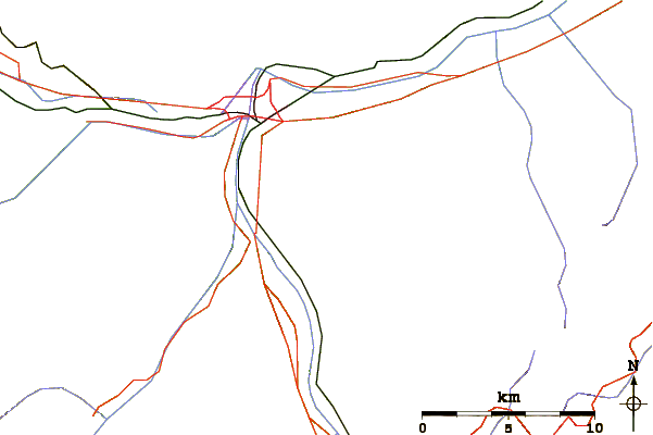 Roads and rivers around Patscherkofel