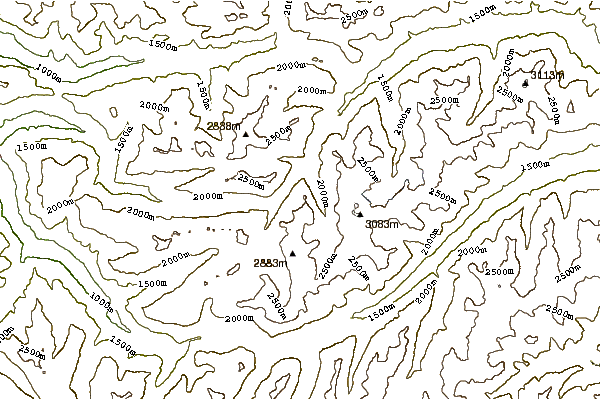 Mountain peaks around Patteriol