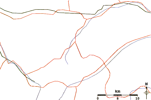 Roads and rivers around Patteriol