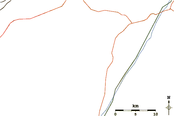 Roads and rivers around Patterson Creek Mountain