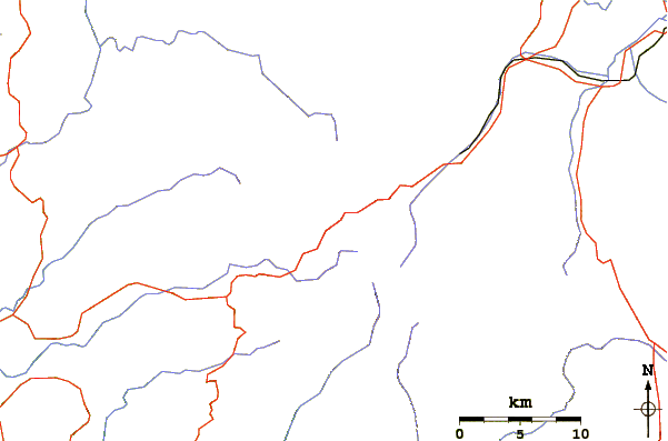 Roads and rivers around Patuha