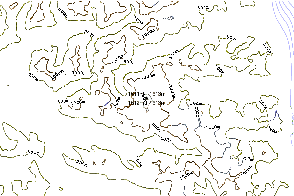 Mountain peaks around Peak 5390