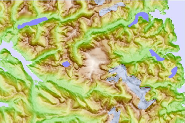 Surf breaks located close to Peak 5390